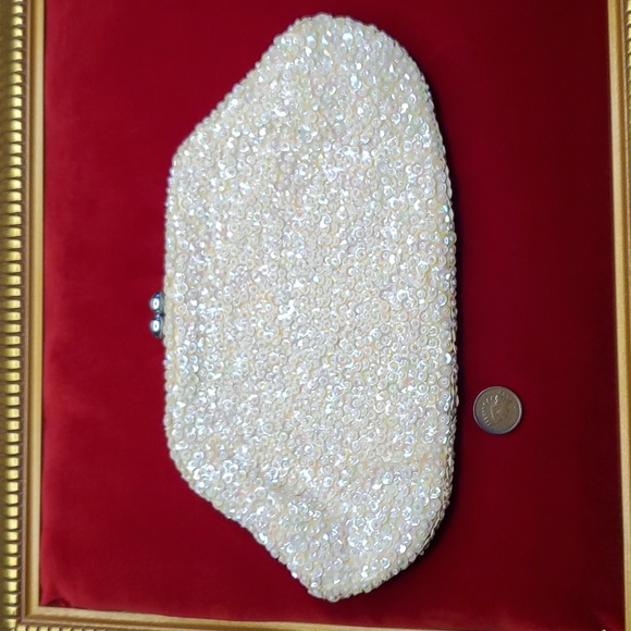 Vintage - La Regale - White - Clutch - Cocktail - Evening - Bag - Hand Purse - Picture 4 of 6